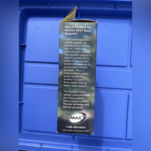 BaxMAX Lumbar Support Belt with Compound Pulley System - Made of Lightweight M - Picture 4 of 6